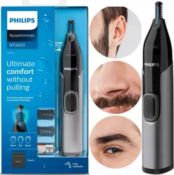 Strojek na vlasy Zastřihovač CHLOUPKŮ V UŠÍCH, NOSE, OBOČÍ + KARTÁČEK, STROJEK NA ÚPRAVU VLASŮ HOLICÍ STROJEK PHILIPS