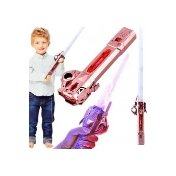 Dětská zbraň SVĚTELNÝ MEČ PRO DĚTI SAMURAJSKÝ SKLÁDACÍ SVÍTÍ VE TMĚ ZVUK XXL