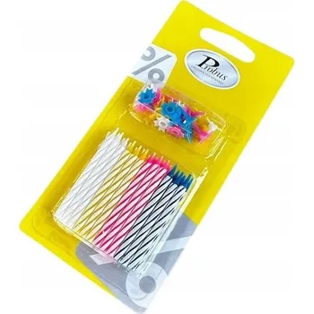 Dortová svíčka Narozeninové svíčky 24 ks barevné