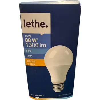 Žárovka 63* LETHE LED žárovka 15W 1300lm E27 teplá barva A+