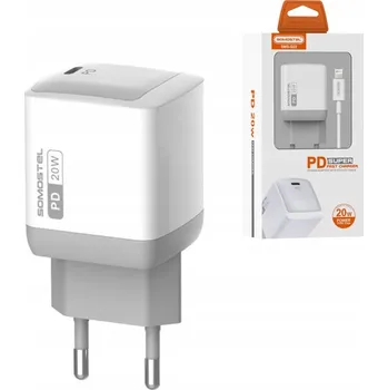 Spolehlivá síťová nabíječka kostka s 2m kabelem USB-C Somostel PD