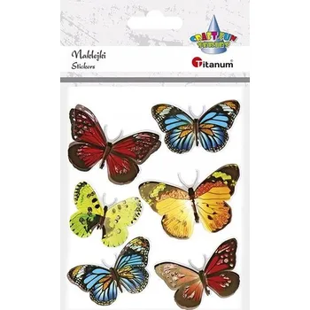 samolepka Samolepky 3D samolepky Motýli 6 ks Titanum