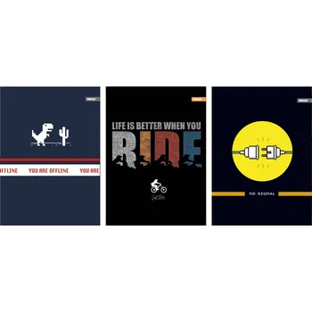 Sešit SEŠIT A4 60 LISTŮ ČTVEREČEK MEN VIBE BENIAMIN