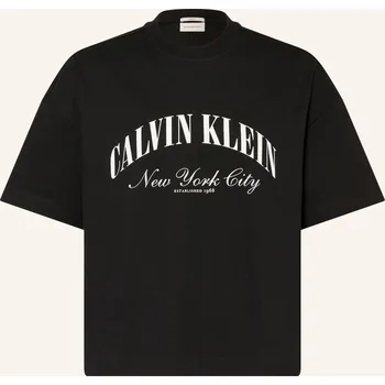 Pánská móda Calvin Klein Jeans Pánské Tričko, černá / bílá, XXL