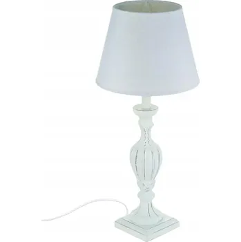 Lampička Stolní lampa Atmosphera bílá vintage E27 55 cm 40 W