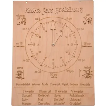 Hodiny VELKÉ HODINY PRO VÝUKU ČASU, EDUKAČNÍ HODINY PRO DĚTI