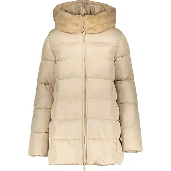 Dámský kabát Prošívaný krátký kabát Geisha 38571 21 béžový Velikost: XL