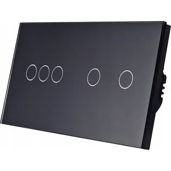 vypínač DVOJITÝ VYPÍNAČ SVĚTEL 2K + OVLADAČ ROLET WIFI 3+2 TUYA SMART LIFE