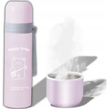 Termoska OCELOVÁ TERMOSKA VAKUOVÁ TERMO HRNEK LAHEV NA PITÍ 500ML 0,5L NA KÁVU XXL