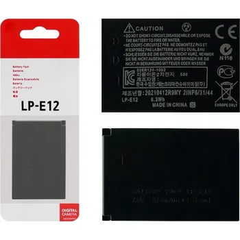 BATERIE AKUMULÁTOR LP-E12 PRO FOTOAPARÁTY CANON EOS M M2 M50 100D 875mAh