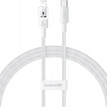 Datový kabel Kabel Baseus Gem USB-C na Lightning 20W 1m bílý