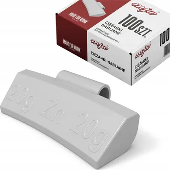 Sada na opravu pneumatiky ZINKOVÉ NAKLÁDACÍ ZÁVAŽÍ NA HLINÍKOVÉ RÁFKY ZÁVAŽÍ ALU 20G 100 KS