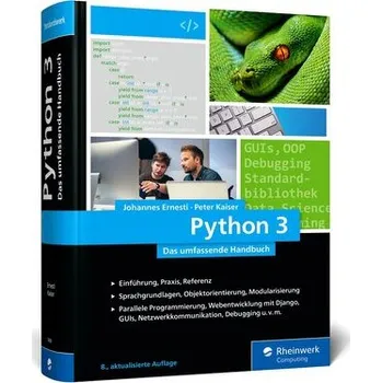 Technika Python 3 - Ernesti, Johannes [DE] (2026, Pevná, Rheinwerk Verlag GmbH)