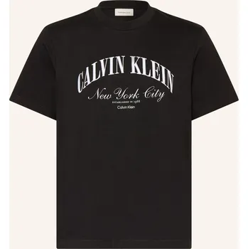 Pánská móda Calvin Klein Jeans Pánské Tričko, černá / bílá, M