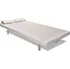 Pohovka vidaXL Rozkládací pohovka se 2 polštáři polohovací krémová
