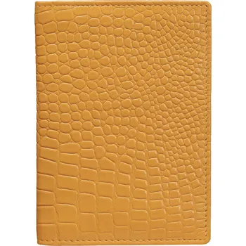 Peněženka Koruma kožená peněženka z lícové kůže žlutá - unisex