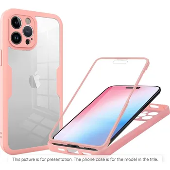 Pouzdro na mobilní telefon Techsuit ColorVerse 360° + ochranné sklo pro Samsung Galaxy S26 Ultra - růžová