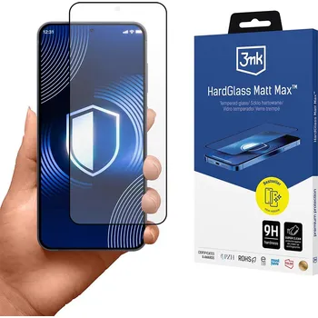 3mk - HardGlass Matt Max ochranné sklo - Samsung Galaxy S26 Plus - černé