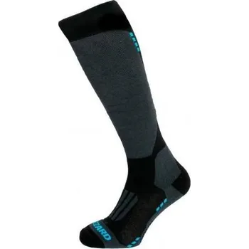 Dámské ponožky Juniorské lyžařské podkolenky BLIZZARD Wool Sport Junior ski socks, black/blue Velikost: 27/29