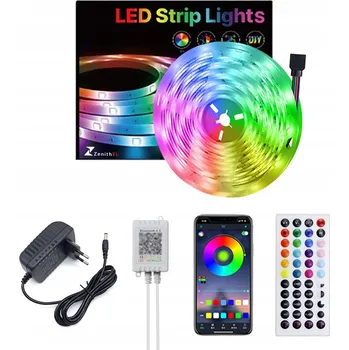 LED páska RGB LED pásek 10M LEDY 230V 12V s DÁLKOVÝM OVLADAČEM + APLIKACÍ