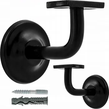 Držák Dekorline kovový, černý, 12 mm