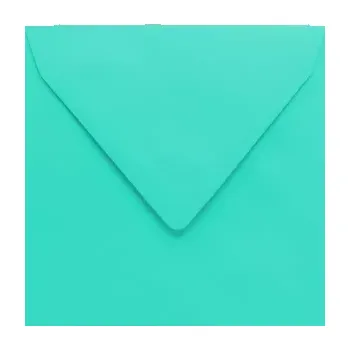 Obálka Poštovní obálka tyrkysová 155x155mm