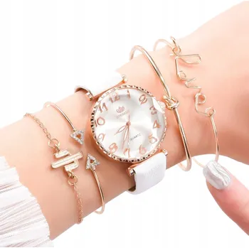 Hodinky R1 LUXUSNÍ SADA DÁMSKÝCH HODINEK S NÁRAMKEM 5v1