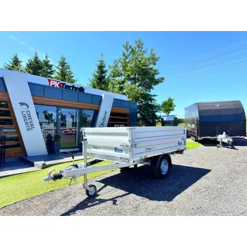 Přívěs k motorovému vozidlu Sklápěcí přívěs DEBON PW 0 MANUAL®, 250x160x60, 2x bočnice 30+30 cm