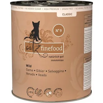 Krmivo pro kočku Vlhké krmivo pro kočky Catz Finefood N.9 Zvěřina 800 g