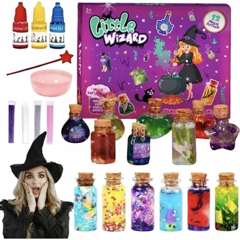 kreativní sada MALÝ KOUZELNÍK sada na výrobu MIKSTUR pro děti ČARODĚJNÉ ELIXÍRY