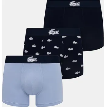 Pánská móda Boxerky Lacoste 3-pack 5H5154 modrá 55X, vel. M