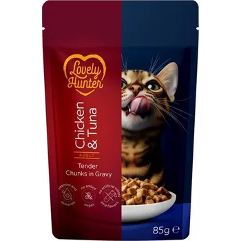 Krmivo pro kočku Lovely Hunter Cat kapsička Adult Chicken/Tuna 85 g