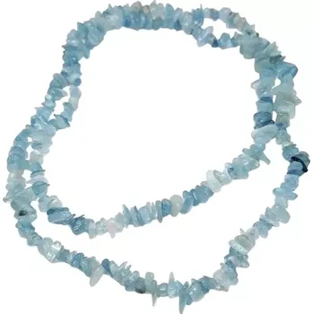 Náhrdelník Akvamarínový dlouhý náhrdelník AA kvality – přírodní minerál pro harmonii a ochranu