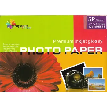 Fotopapír FOTOGRAFICKÝ PAPÍR LESKLÝ 13x18 200g 100 Ks