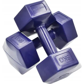 Činky 2x6kg Kompozitní Závaží Fitness Sada Činek 12kg ENERO