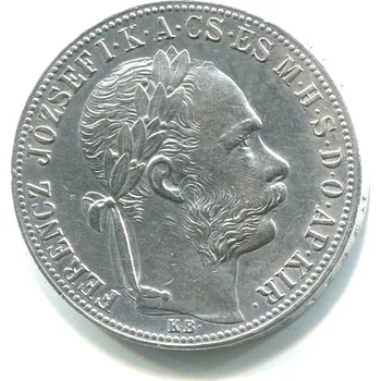 František Josef I. 1 zlatník 1886/KB. Ag.