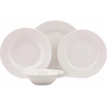 Talíř Porcelánová jídelní sada 24 ks Birny bílá