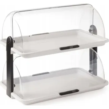 Chlazení Vitrína Rolltop Dvojitá 380x260x350mm, prezentační vitrína, Hendi