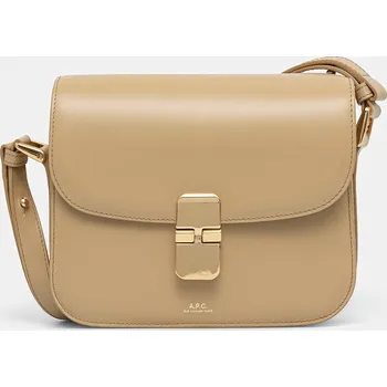 Kožená kabelka A.P.C. Sac Grace Small, ONE SIZE, béžová, 01X