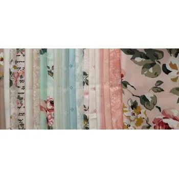 US Riley Blake Balíček Rose & Violet's Bouquet des Fleurs bavlněná látka patchwork