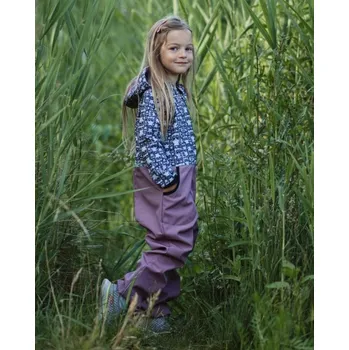 dívčí zimní kombinéza JOŽÁNEK Dětská softshellová kombinéza, pandy růžová