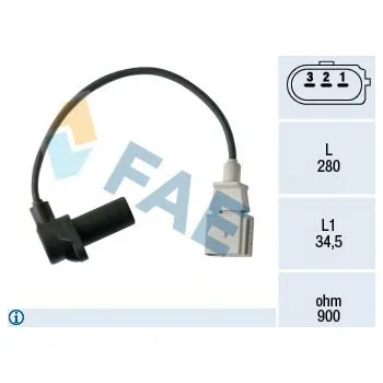 Kliková hřídel Generátor impulsů, klikový hřídel FAE 79479