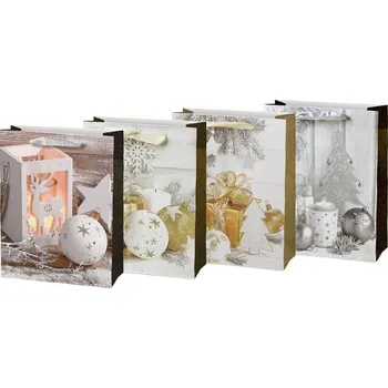 Dárková taška Vánoční dárková taška M Lux 180x240x85mm, V7, mix