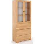 Vitrína z masivu buk Sandemo 3S80 buk…