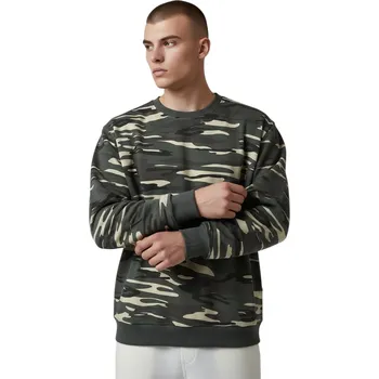 Pánská mikina Tovta Pánská maskáčová mikina přes hlavu Barva: Vojenská, Velikost: 4XL