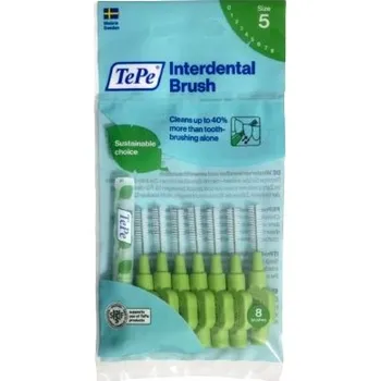 Mezizubní kartáček Mezizubní kartáčky 0,8 mm zelené TePe Original 8 ks