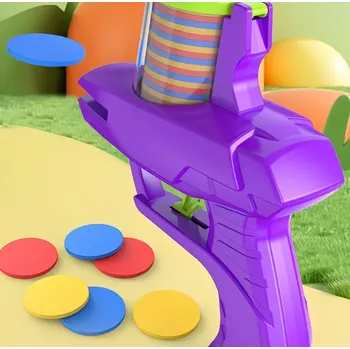 Dětská pistole s měkkými střelami, fialová