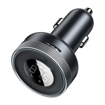 Transmitér FM Bluetooth Baseus Enjoy, 1x USB 3,4A, barva černá