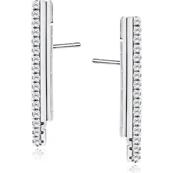 Náušnice Lafira stříbrné náušnice Stick Crystal Z2176 (puzety)