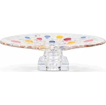 Dóza na potraviny Bohemia Jihlava LISBOA podnos na noze barevný 380 mm